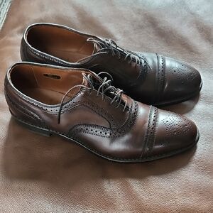 Allen Edmonds Dark Brown Leather Oxfords